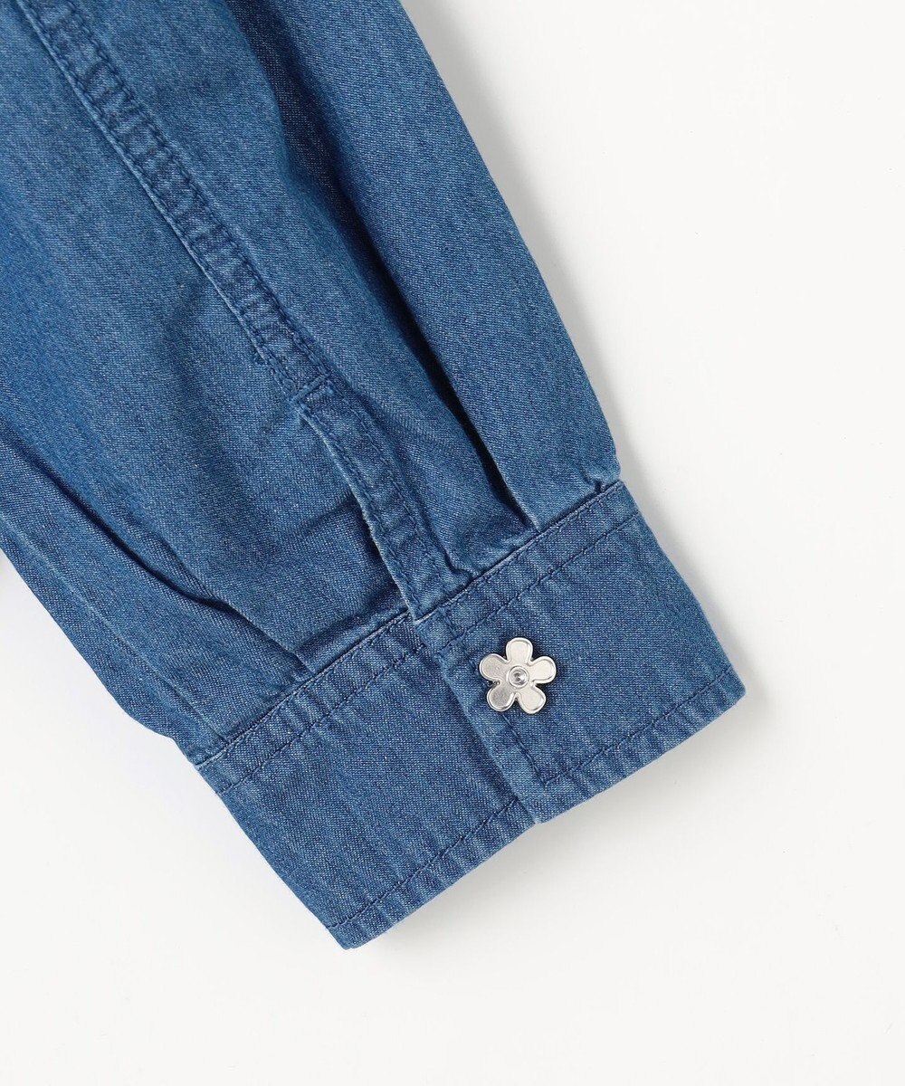 組曲 KIDS 【110-140㎝】 フラワーボタンデニムジャケット 