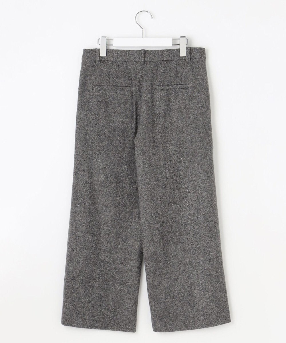 J.PRESS LADIES シルクネップ ツイード セミワイド パンツ 