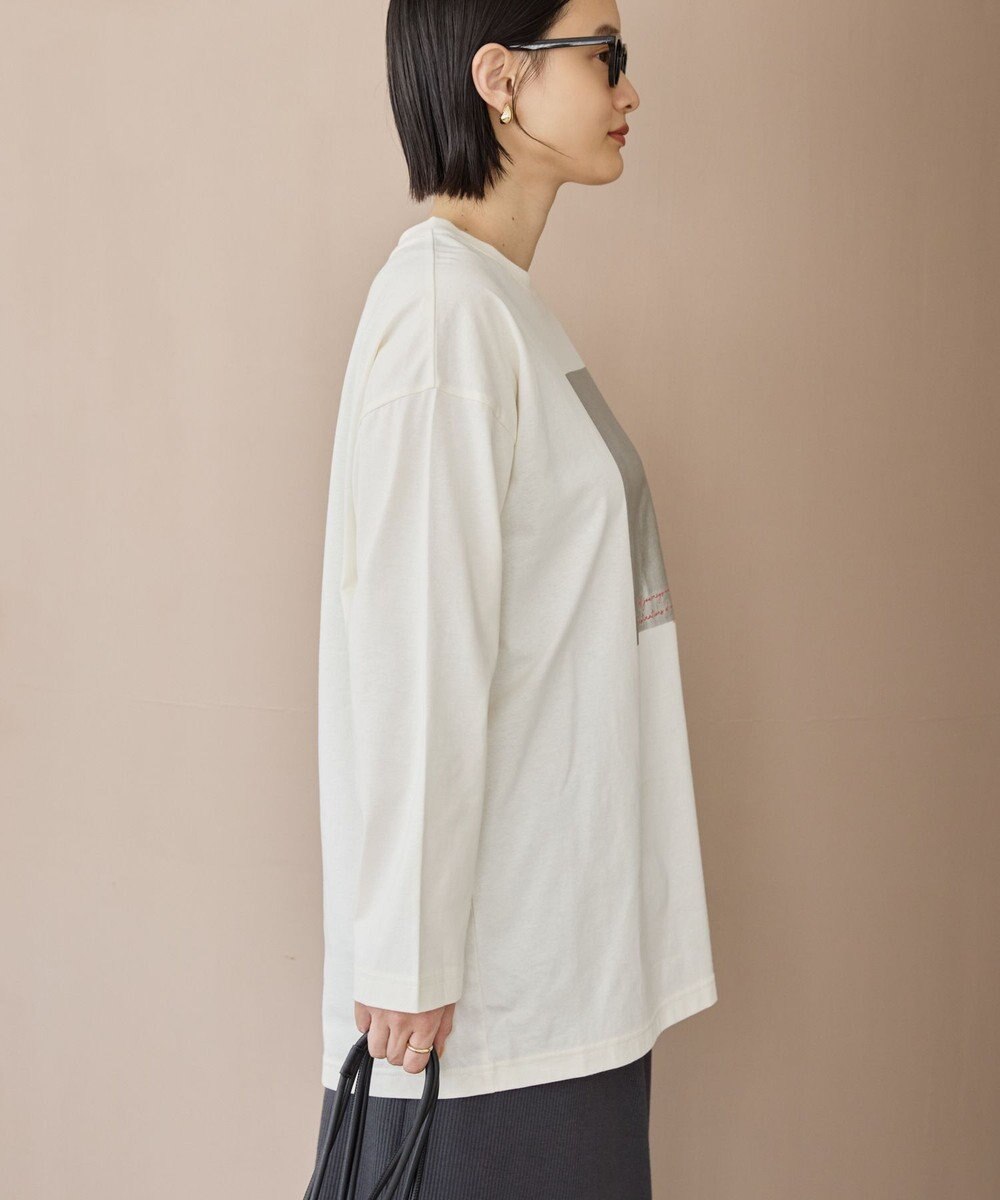 AMERICAN HOLIC ボックス箔プリントロングTシャツ 