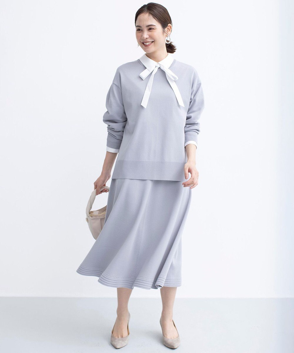 組曲 【セットアップ着用可・WEB限定カラーあり】MINA ニットフレアスカート 