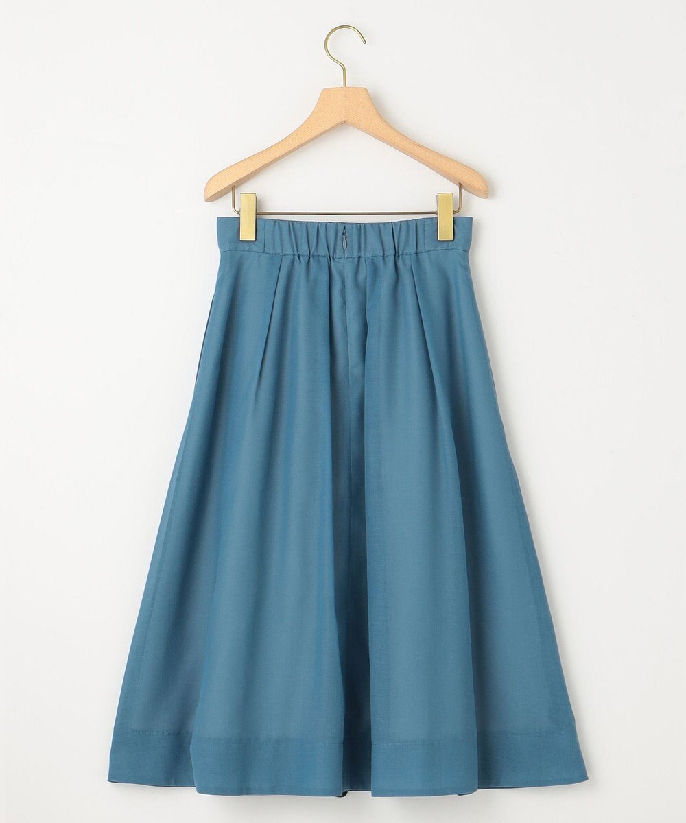 組曲 L 【洗える・シワになりにくい】カラーボイル シアーフレアスカート 