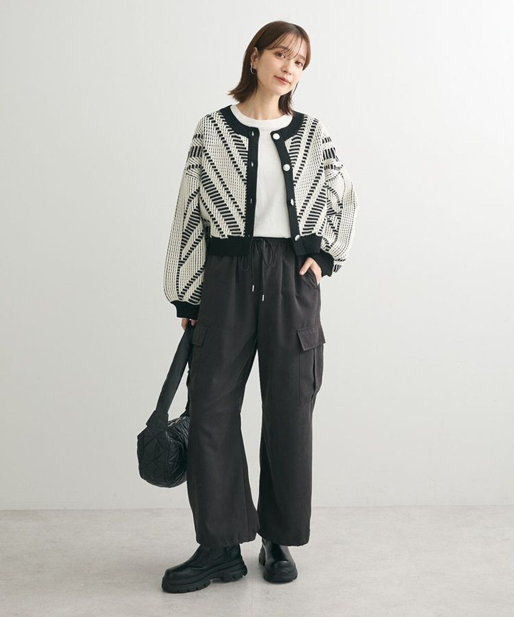 Green Parks ・ＥＬＥＮＣＡＲＥ　ＤＵＥ　ジャカードカーディガン 