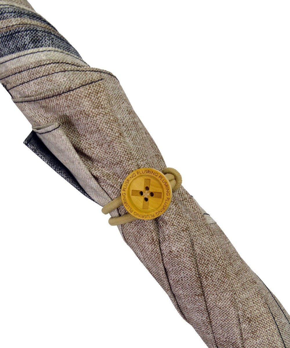 +RING 【UVカット90%以上】【限定/日本製】メンズ向け 長傘65cm BRN denim-like pattern SR335 