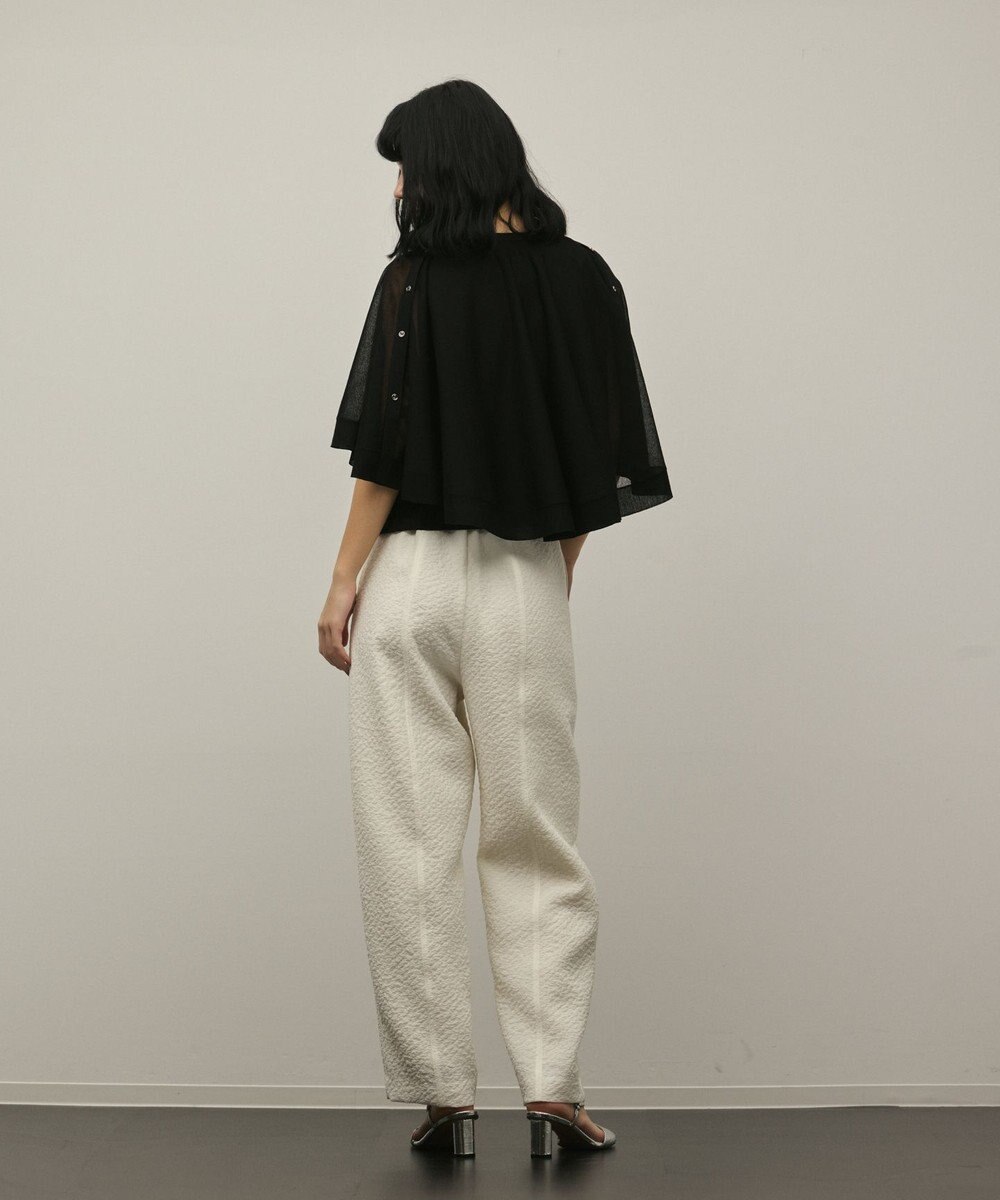 GRACE CONTINENTAL シアーケープニットカーディガン 