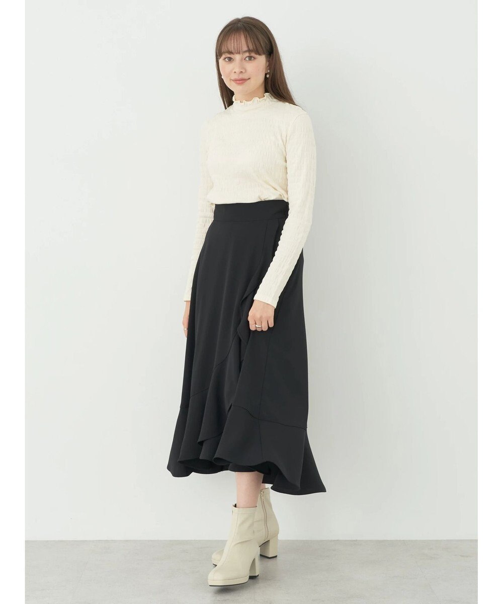 earth music&ecology ラッフルフリルイレヘムスカート 