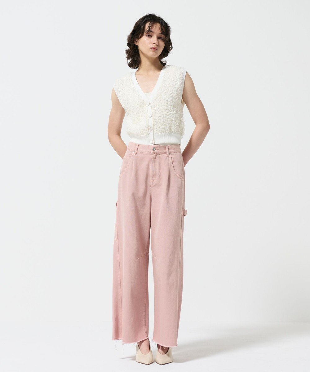 GRACE CONTINENTAL チュールフリルニットベスト 