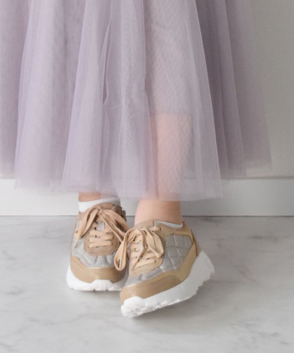 Bridget Birkin 【Bridget Birkin】インヒールキルティングスニーカー 