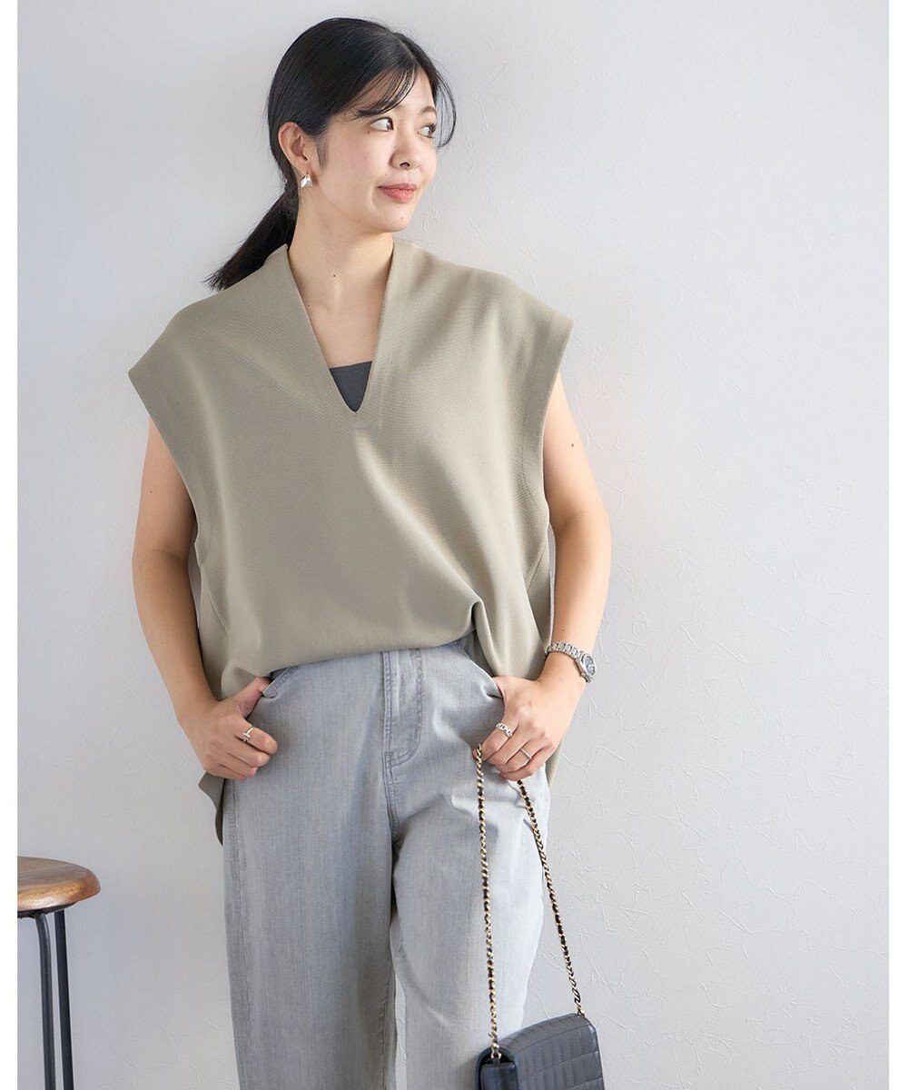 UNFILO フォルムニットジレ 