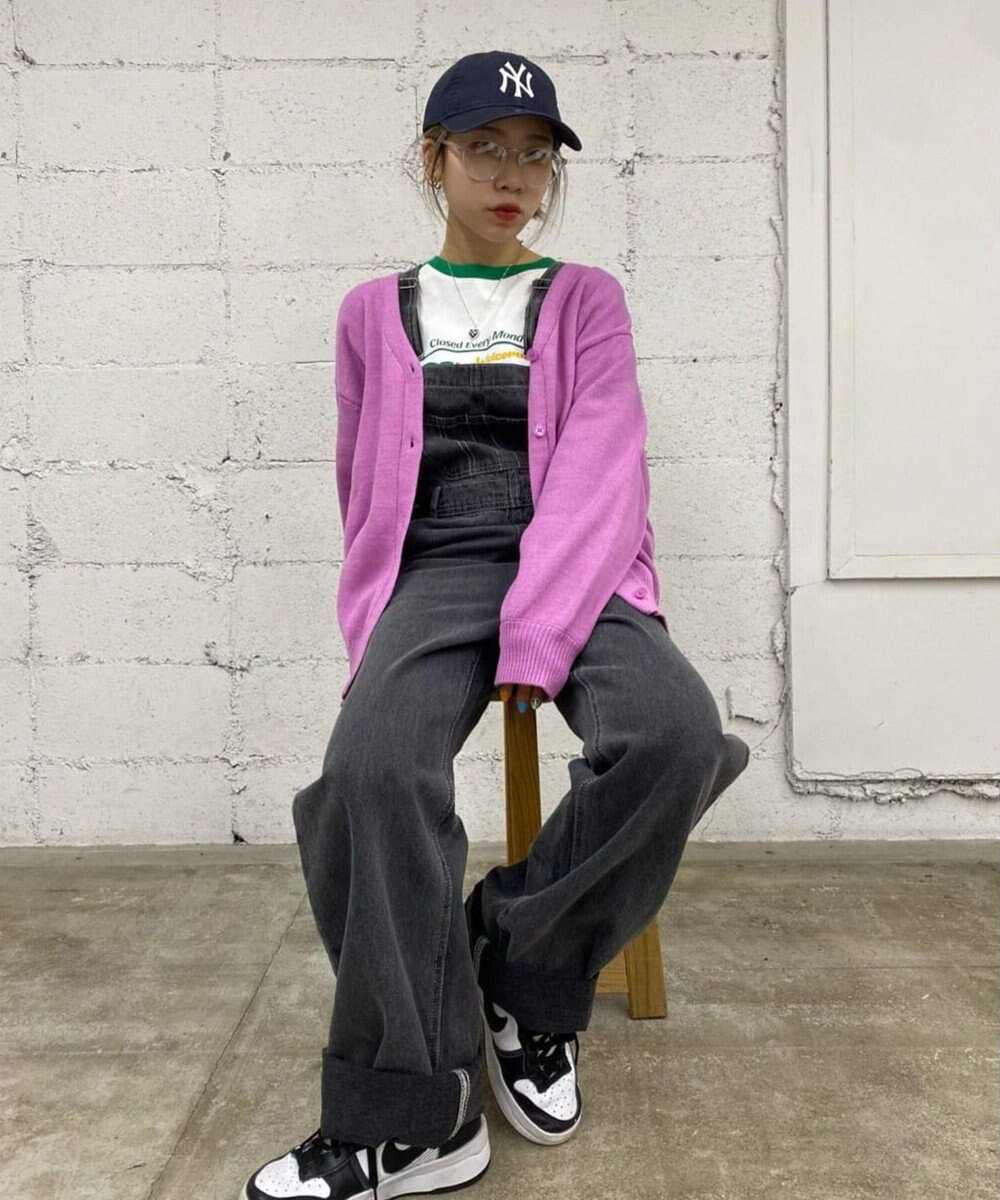 WEGO U.S POLO ASSN.カラーワンポイントカーディガン 