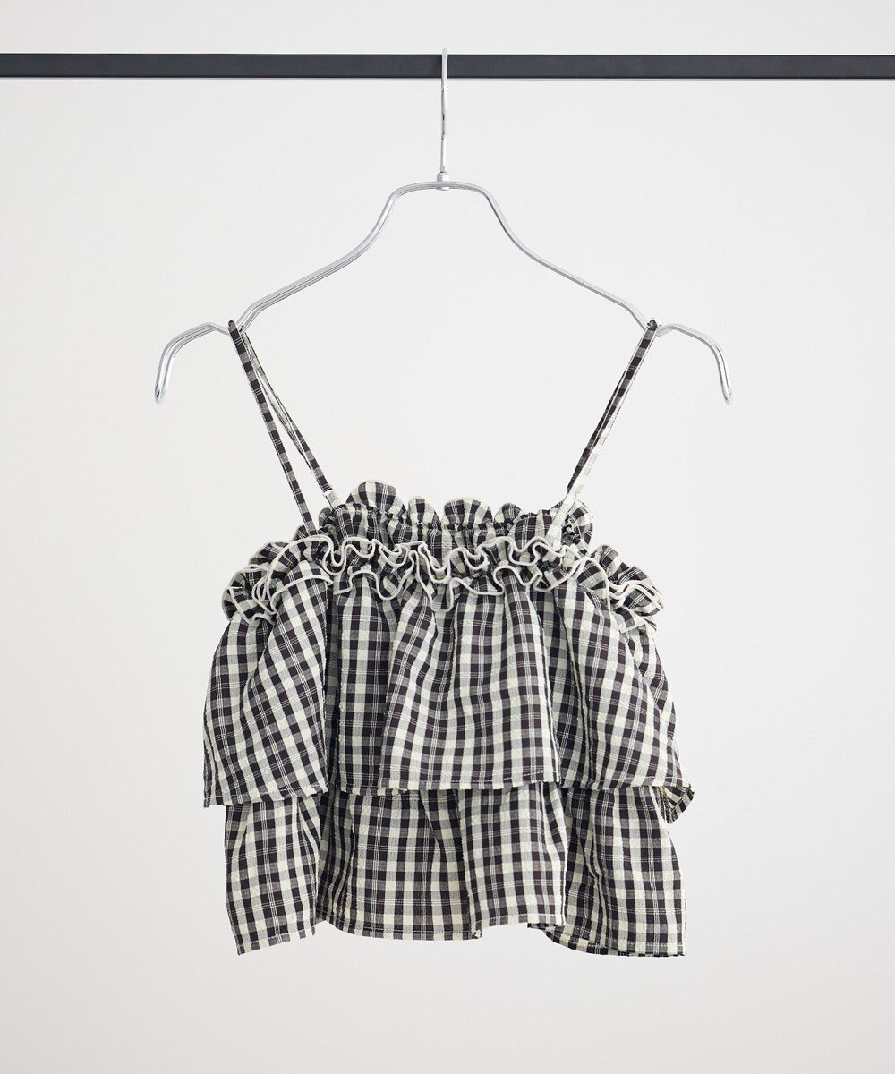 earth music&ecology 【予約】アソートチェックティアードビスチェ 