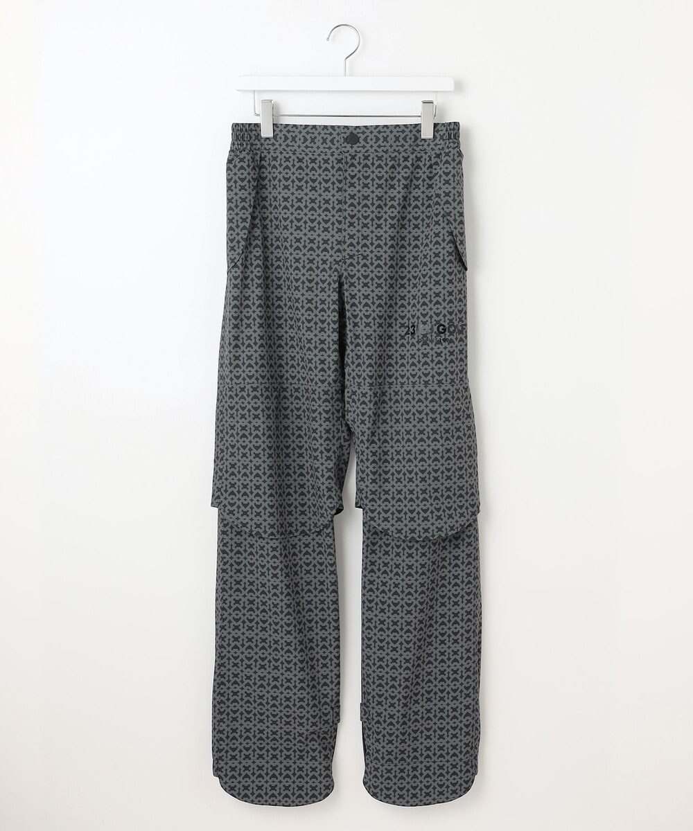 23区GOLF 【MEN】モノグラム レインパンツ  2WAYストレッチ 透湿防水 防風 撥水 ポケッタブル 