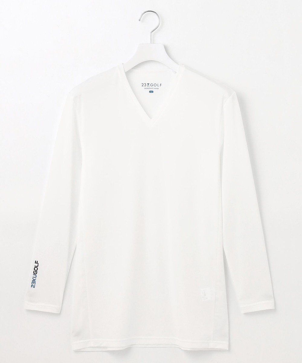 23区GOLF 【MEN】【吸水速乾/UVケア】30デニール 無地Vネックインナーシャツ 