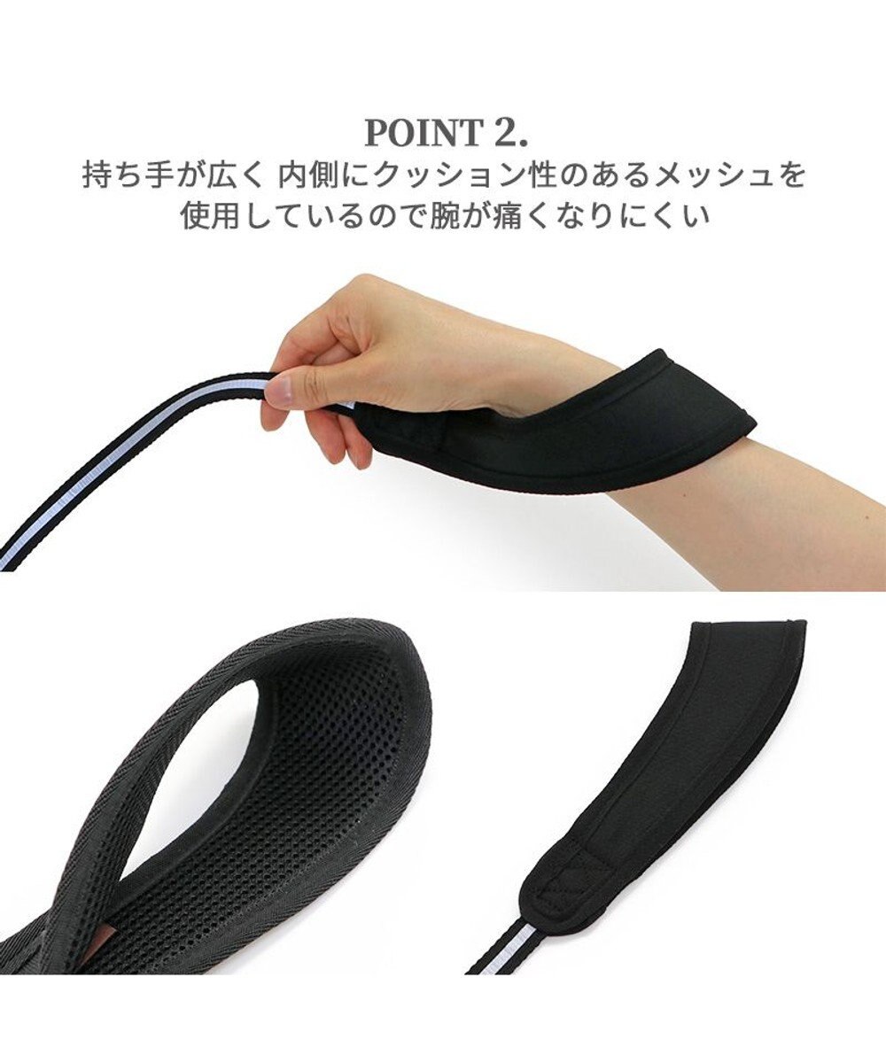 PET PARADISE 両面反射リード ブラック120㎝【Ｍ～Ｌ】 