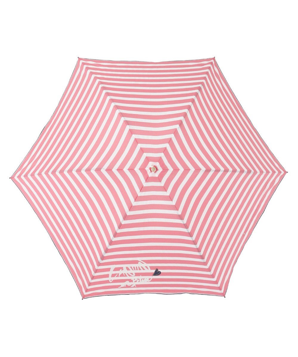 MOONBAT LANVIN en Bleu 折りたたみ傘 ボーダー 