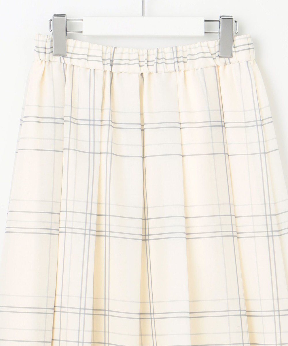 自由区 S 【SHIHOさん着用・洗える】エアリーウィンドウペンチェックプリント スカート 