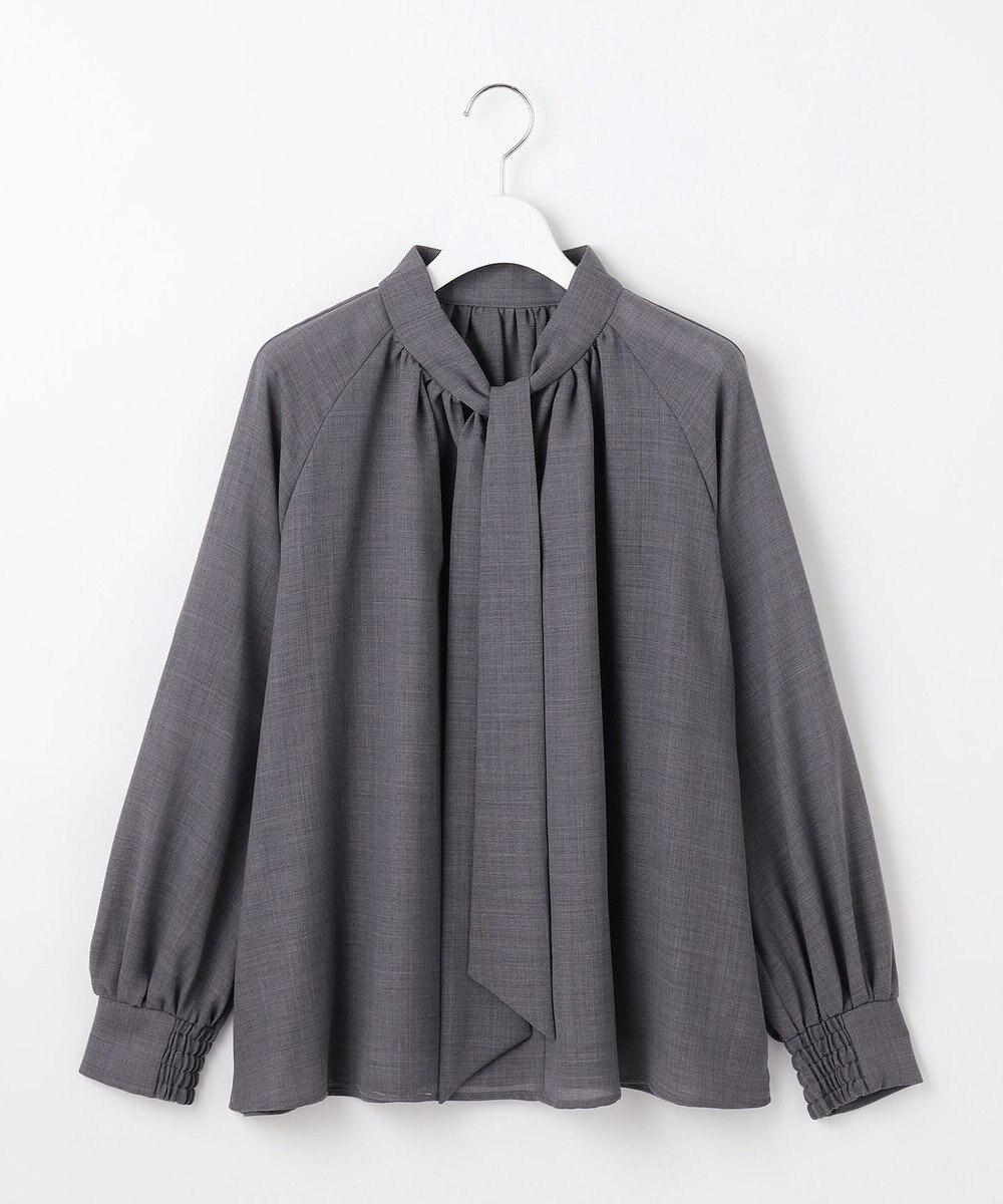 自由区 【セットアップ対応・洗える】ハイツイストビエラボウタイ ブラウス 