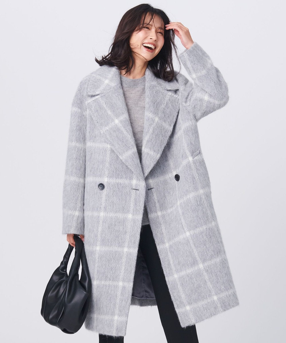 Manteco シャギーチェック コート 23区 S ファッション通販 公式通販 オンワード クローゼット Manteco シャギーチェック コート 23区 S ファッション通販 公式通販 オンワード クローゼット