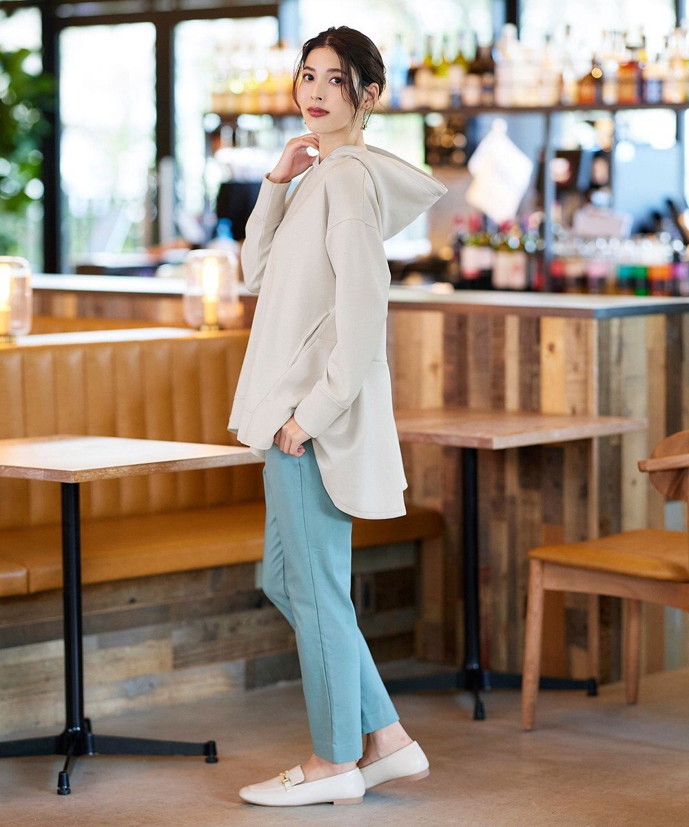 Tiaclasse 【洗える】バックフレアダンボールパーカー 