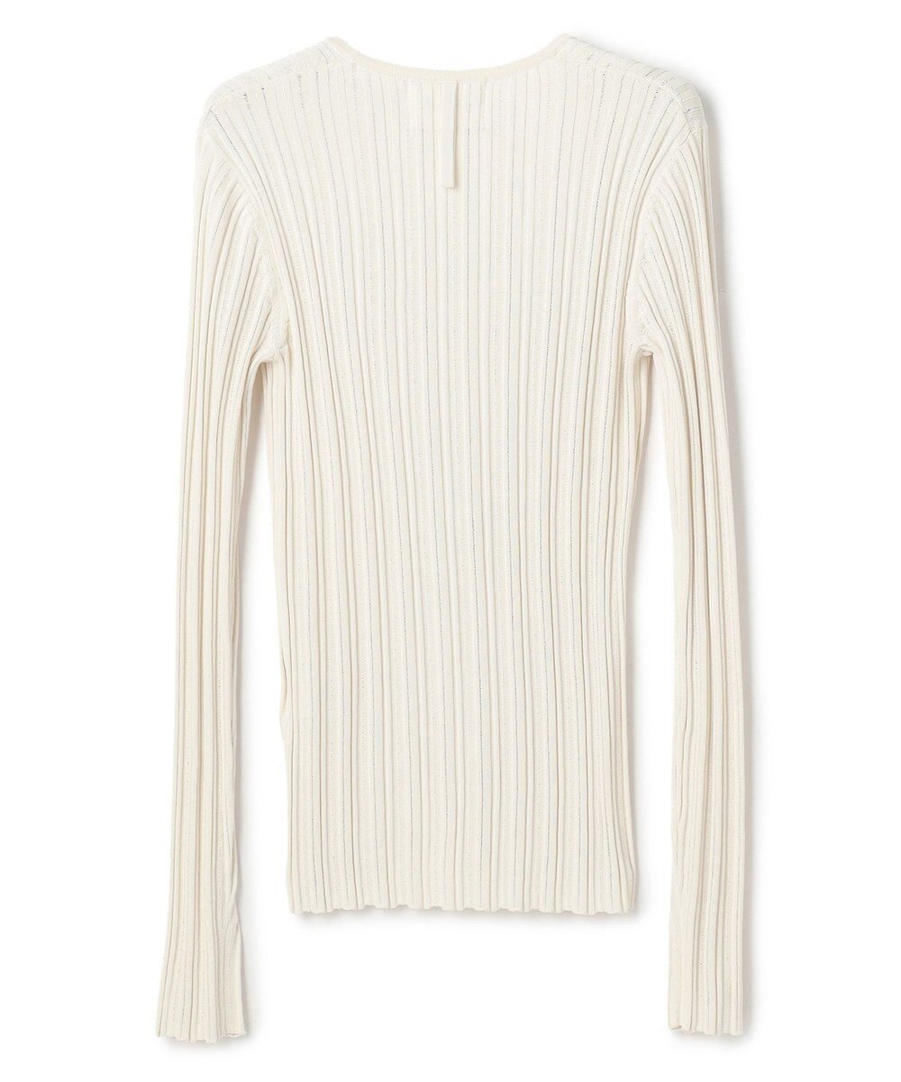 BEIGE， LABRADO / ランダムリブ Uネックニット 