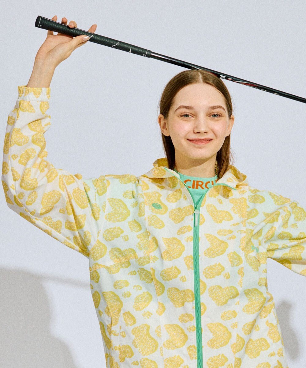 PW CIRCULUS 【撥水加工/ストレッチ】【WOMEN】アニマルドットブルゾン ゴルフウェア レディース 