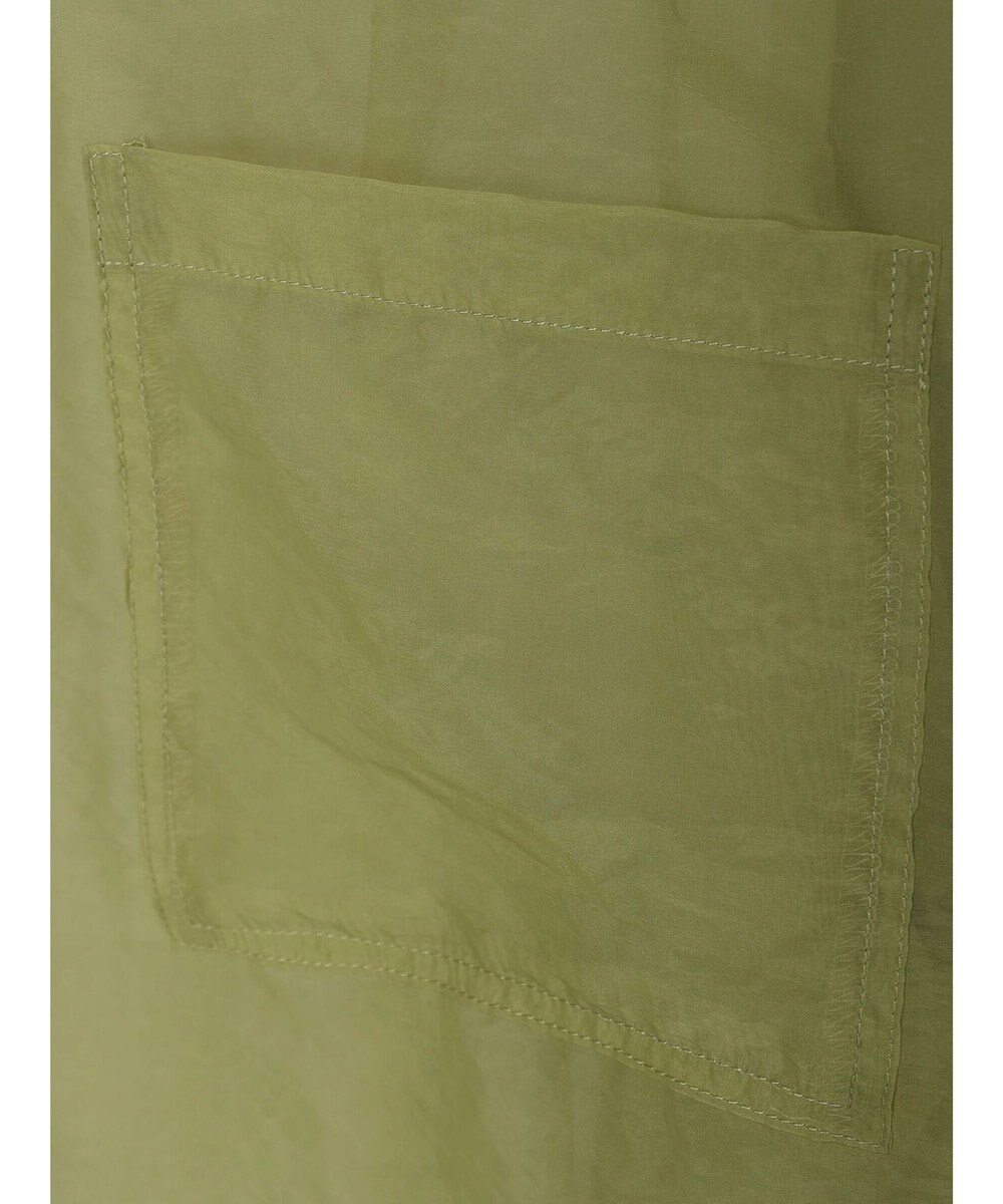 earth music&ecology ソデスリットクロップドシャツ 