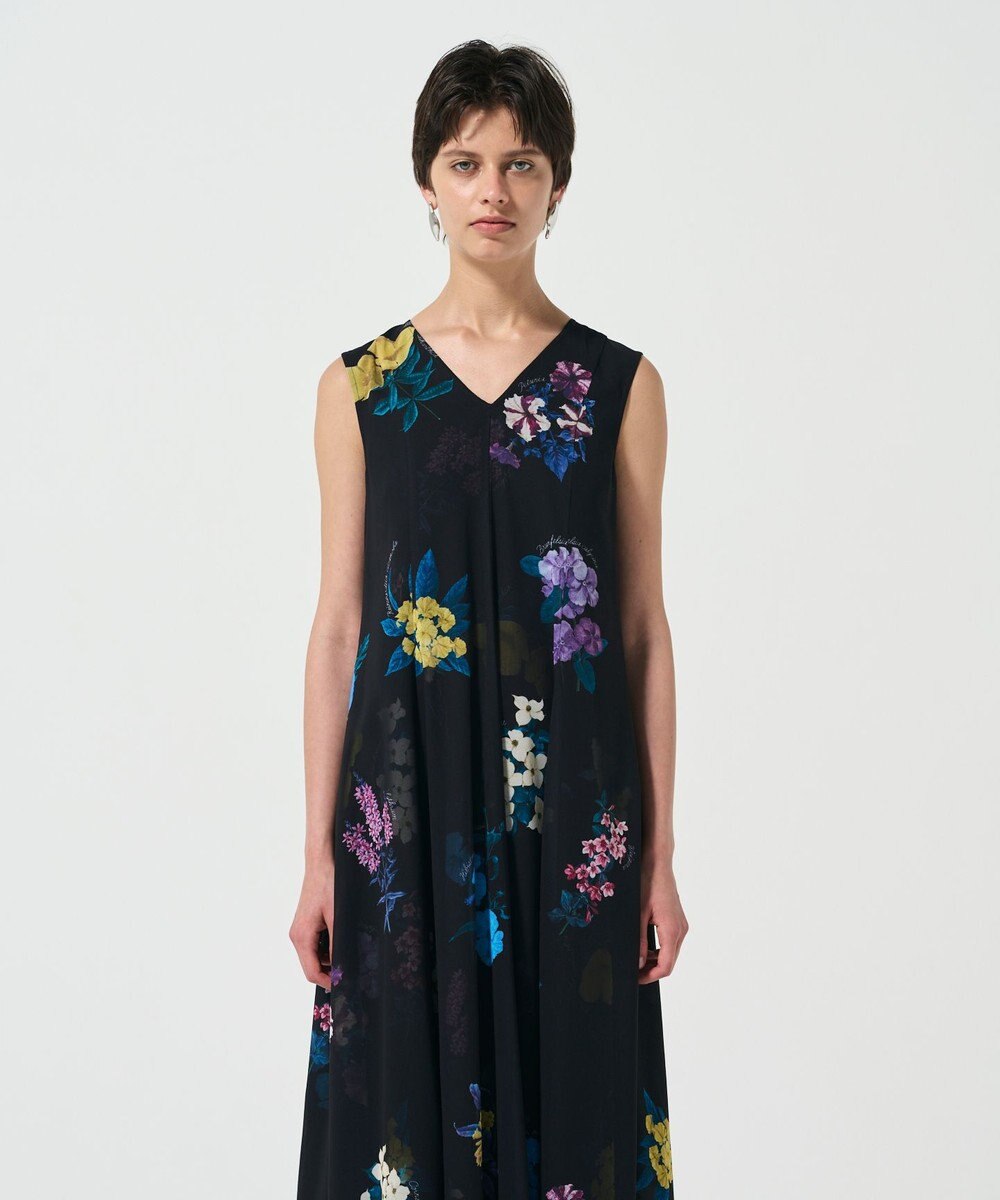 GRACE CONTINENTAL ボタニカルレイヤードワンピース 