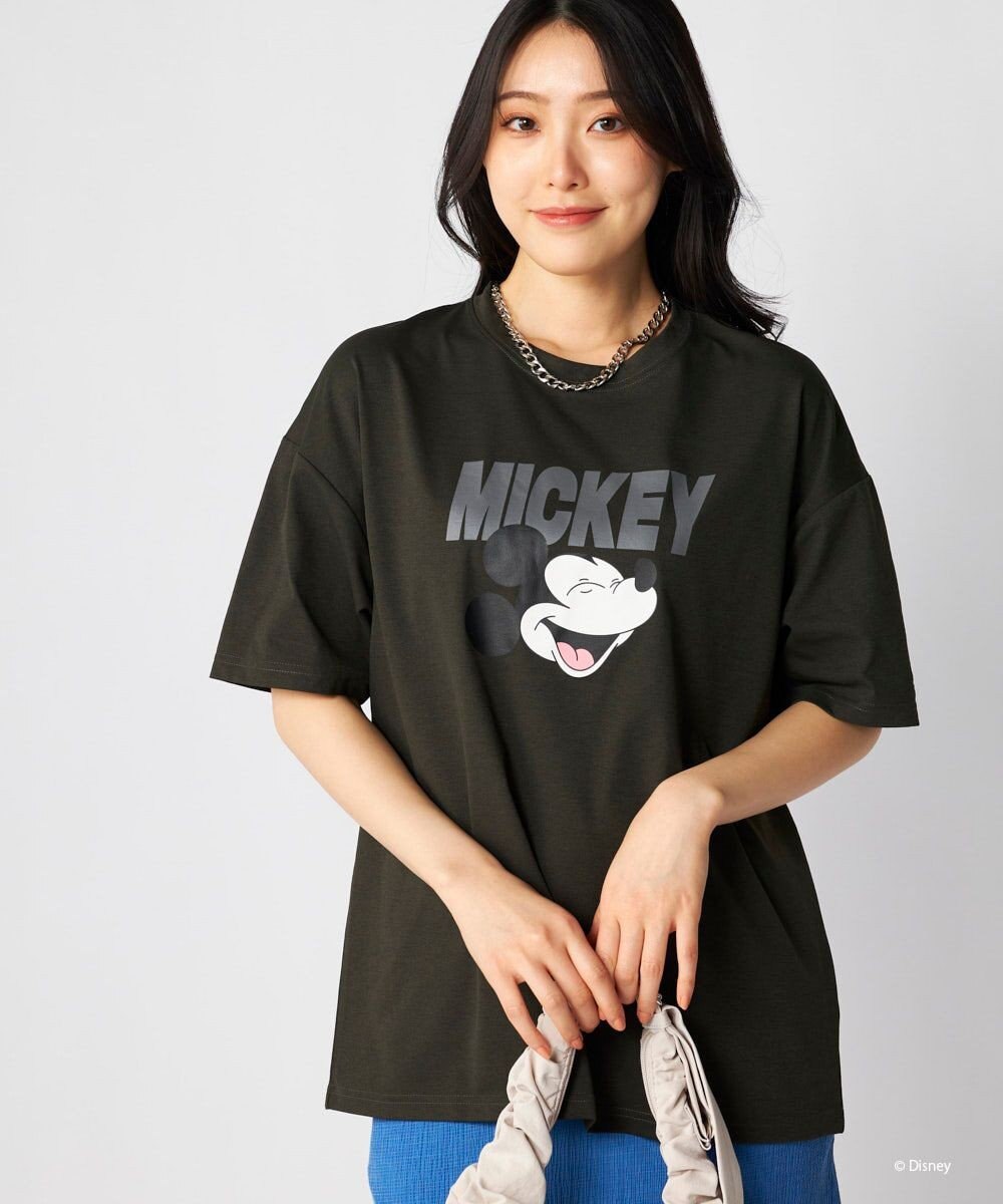 OP／FILA 【Ocean Pacific】ミッキー/水陸両用オーバーサイズTシャツ/レディース 