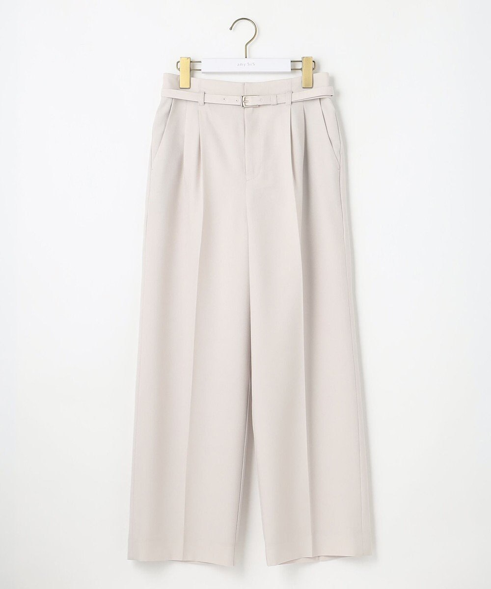 ANY SIS 【洗える】ドライオックスタック ワイドパンツ 