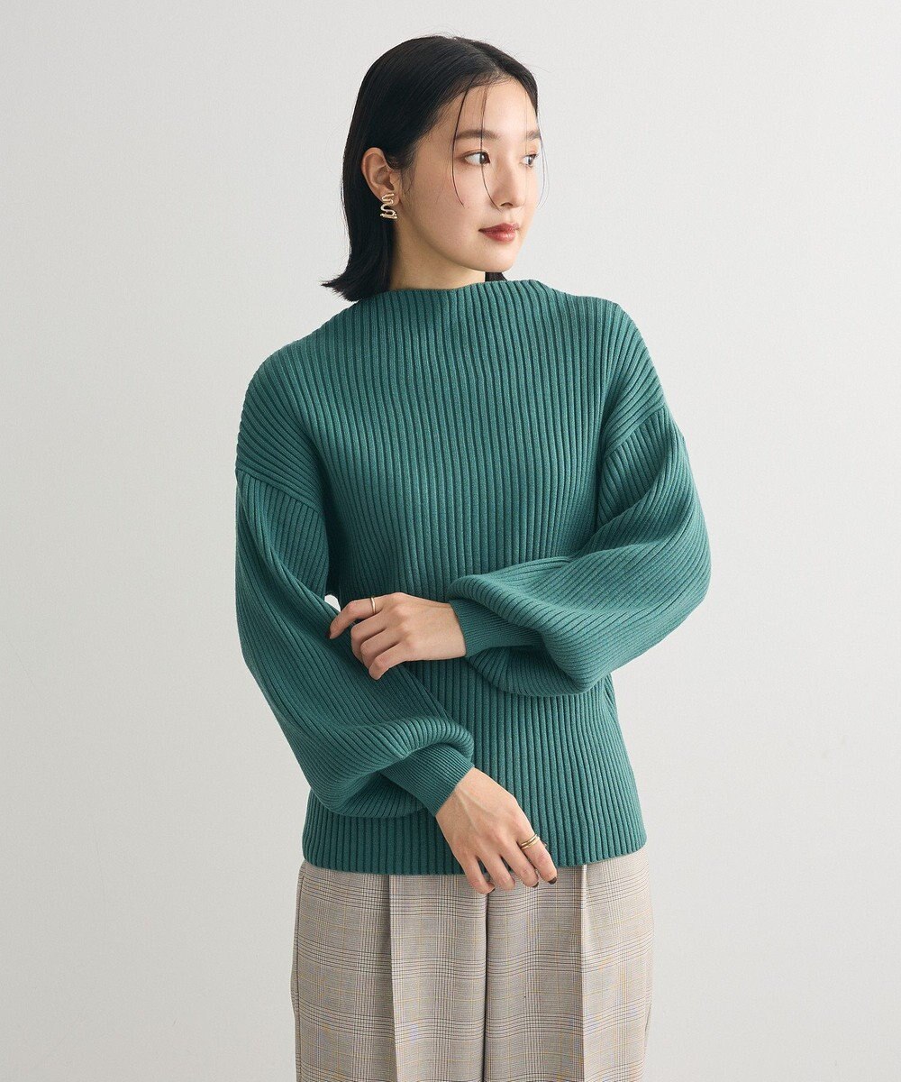 Green Parks ・ｓｗｉｎｇ　ｂｙ　ボトルネックカラーニット 