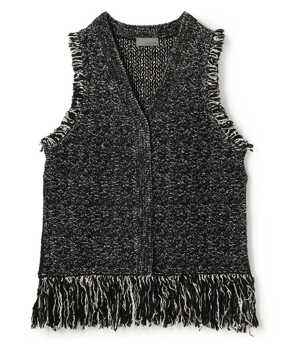 uncrave ツイードニット ジレ 