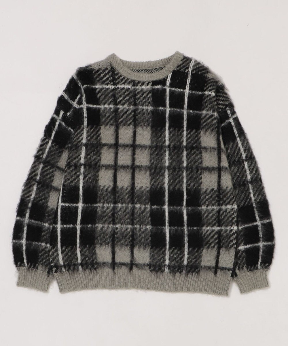 WEGO 【2025年秋冬新作】シャギーパターンニットBIGプルオーバー 