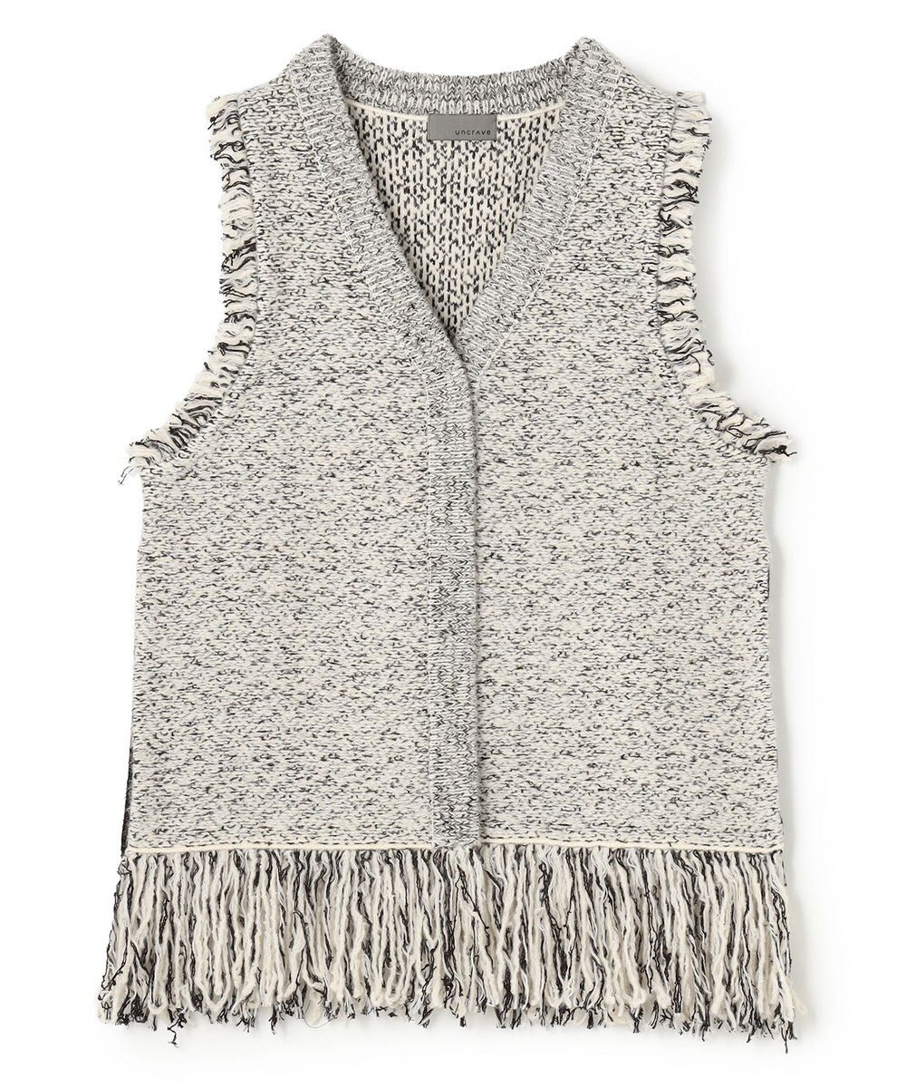 uncrave ツイードニット ジレ 