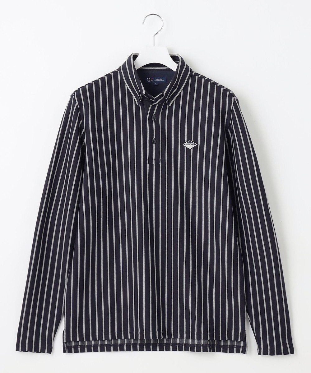 23区GOLF 【MEN】ストライプ 長袖シャツ 