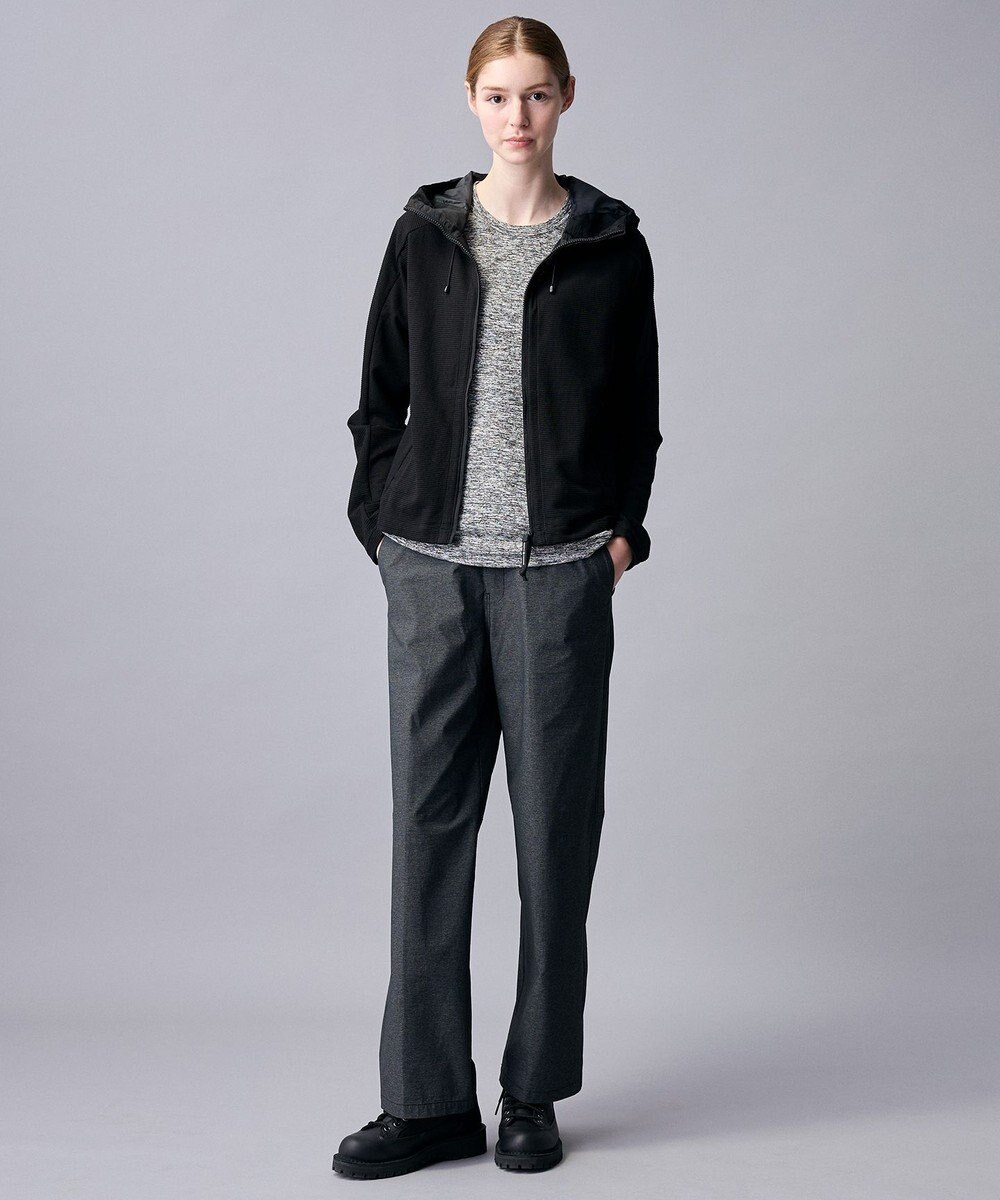 JOSEPH ABBOUD MOUNTAIN 【異素材コンビネーション】グリットワッフルアクティブパーカー 