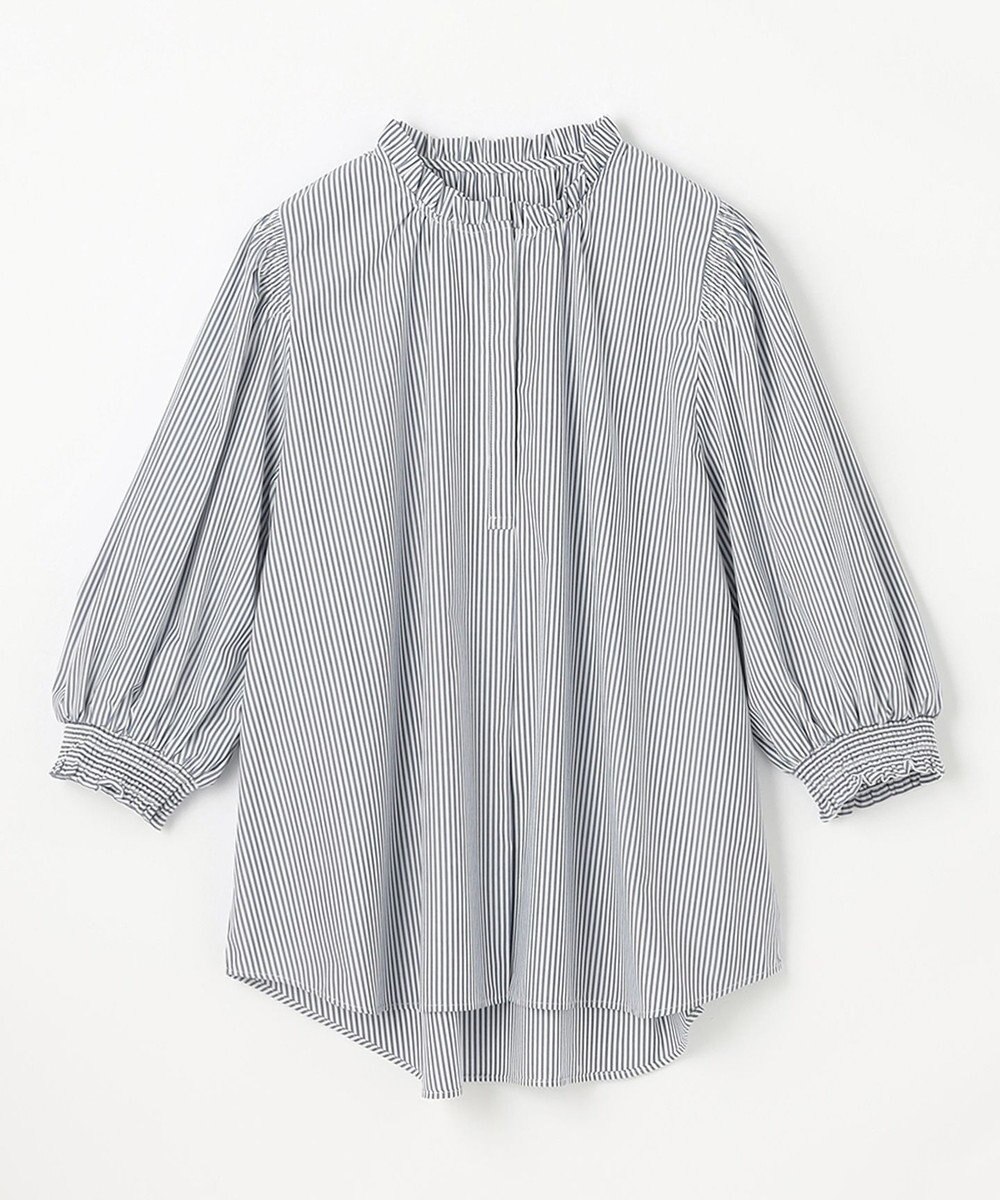 ANY L 【接触冷感/UVカット/抗菌防臭/速乾】エニイファンクション シャーリングブラウス 