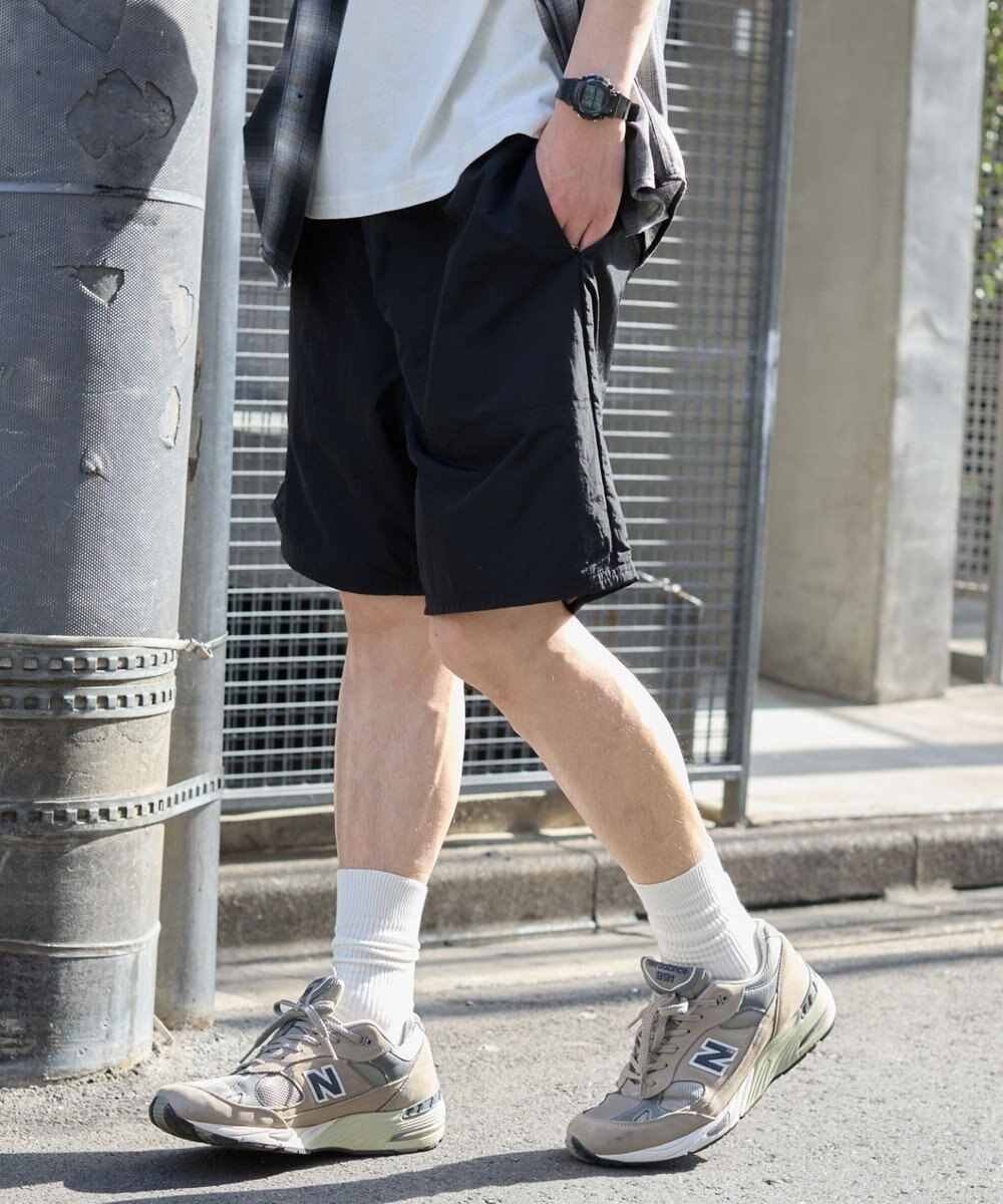 WEGO 【ウエストゴム/紐/速乾/洗濯可/SMLサイズ展開】ナイロンイージーショーツ 