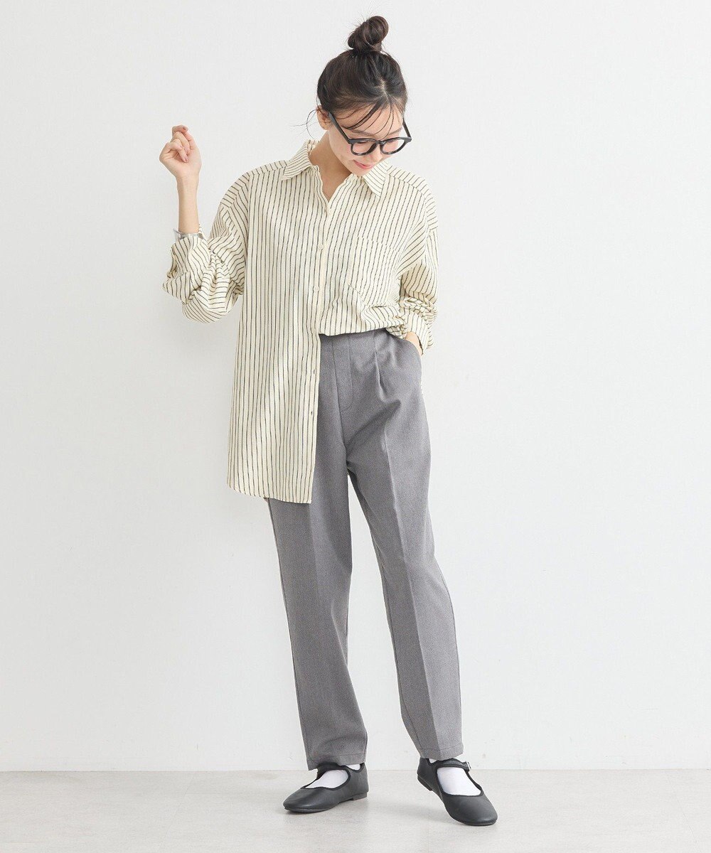 earth music&ecology サッカーストライプシャツ 