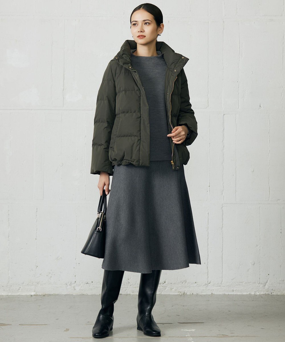 自由区 S 【カタログ掲載】ウールミラノニットフレア スカート 