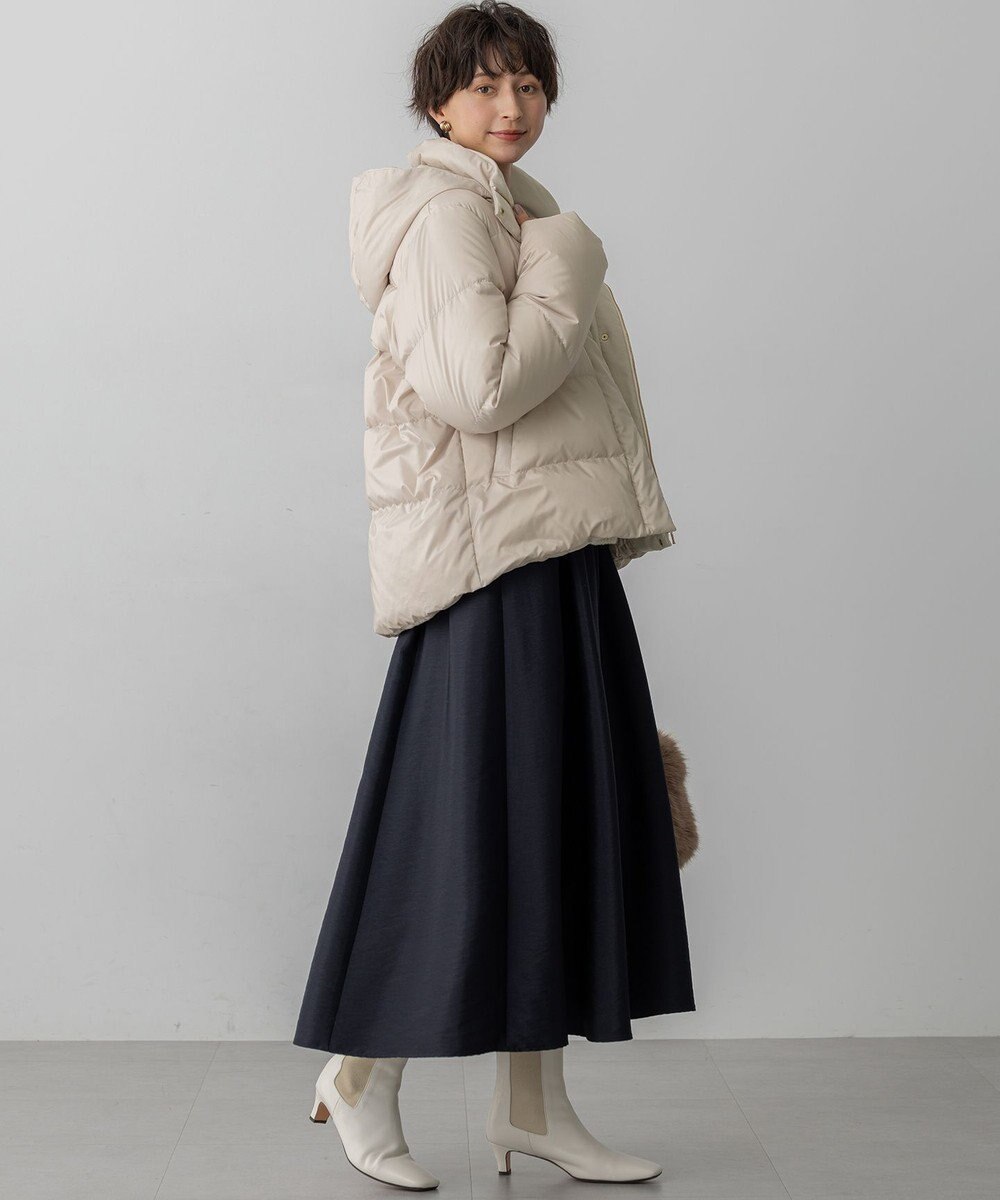 23区 L 【滝沢眞規子さん着用/VERY掲載】シレータフタ コンパクト ダウンコート 