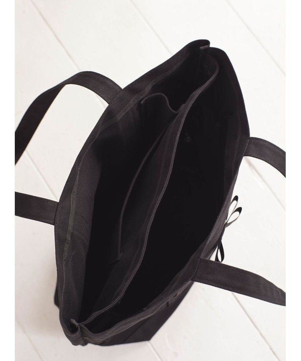 Maison de FLEUR マルチポケット帆布トートMバッグ 