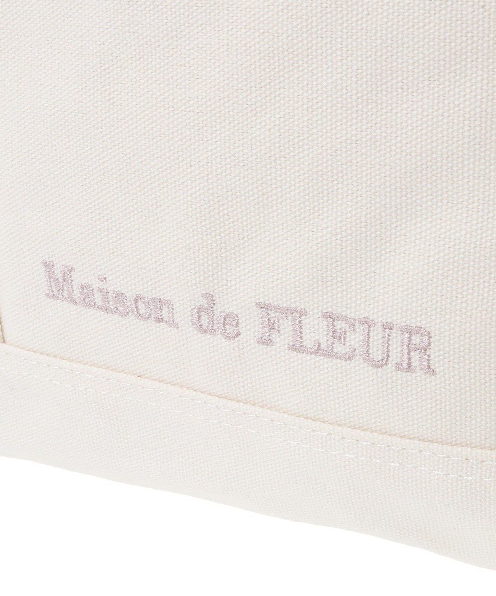 Maison de FLEUR マルチポケット帆布トートMバッグ 