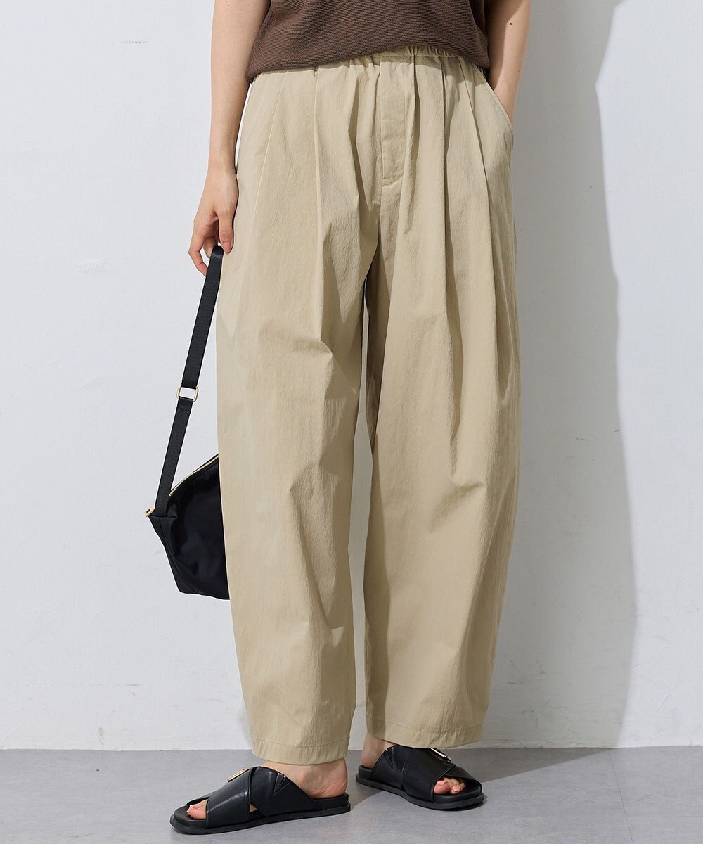 ANY L 【洗濯機可/ウエストゴム】撥水バレルパンツ 