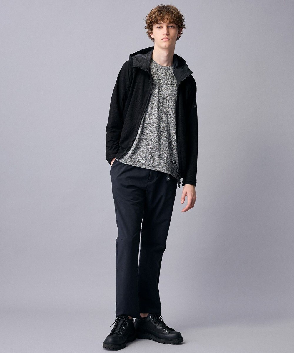 JOSEPH ABBOUD MOUNTAIN 【異素材コンビネーション】グリットワッフルアクティブパーカー 