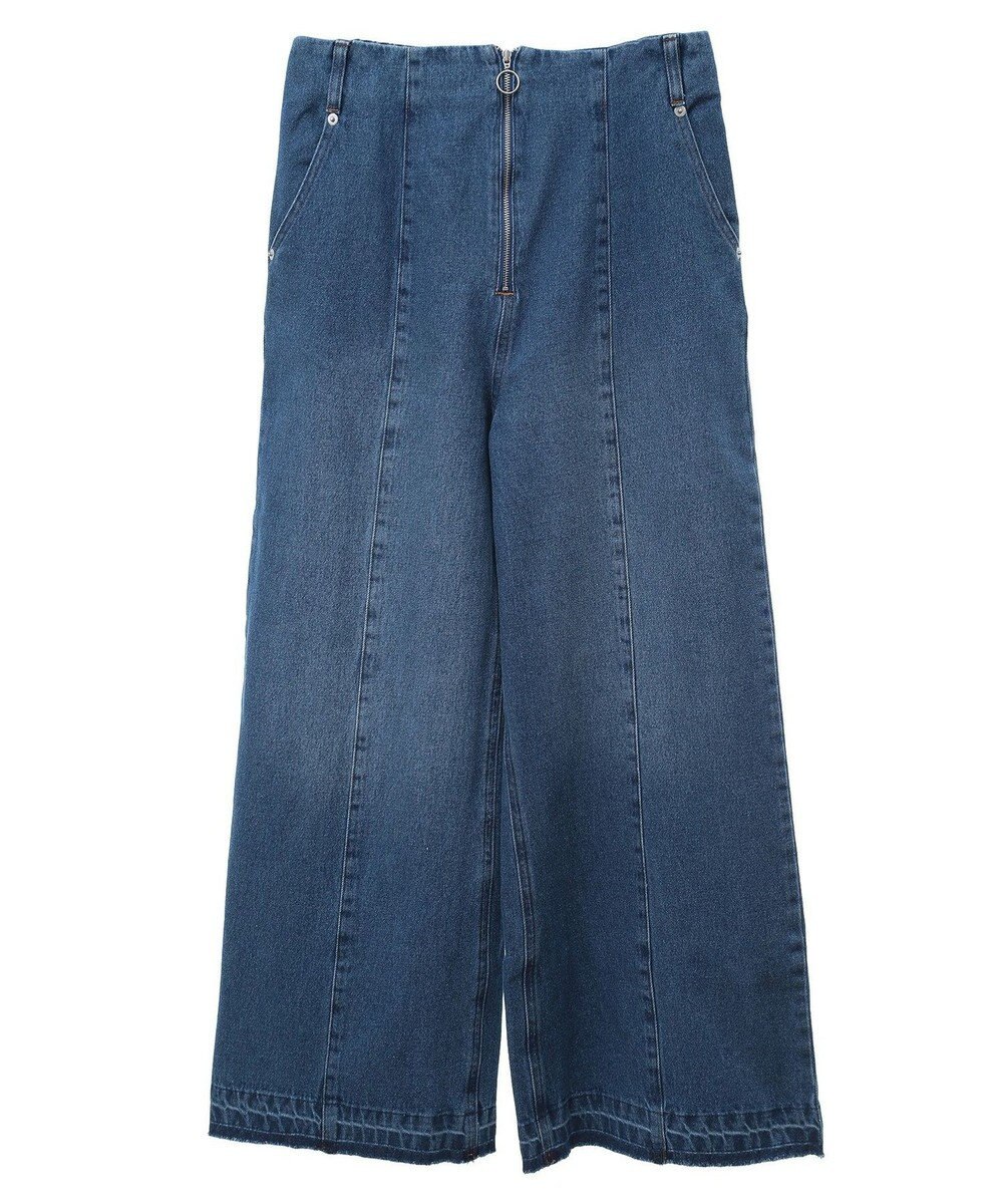 Green Parks ・ＳＵＧＡＲ　ＳＰＯＯＮデニムハイウエストワイドパン 