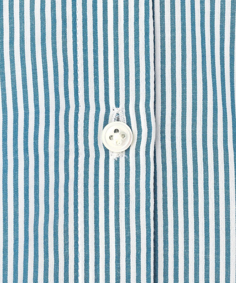 J.PRESS LADIES 【洗える】バイカラーギンガム&ストライプ ブラウス 