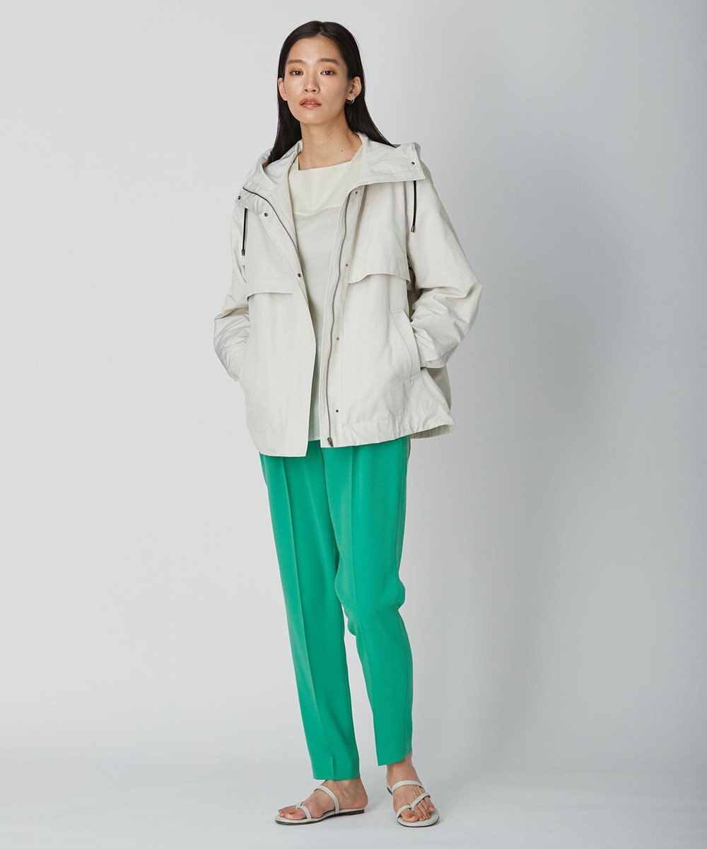 ICB 【洗える】テンセルコットンローン スクエアネックブラウス 