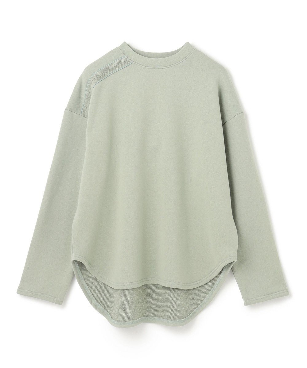 BEIGE， 【BEIGE,ecru/WEB限定・洗える】LOOP BACK / コットンスウェットリブトップス 