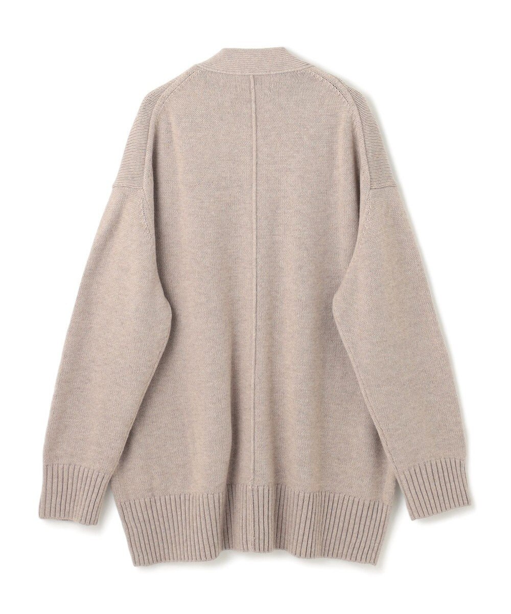 BEIGE， 【洗える】LEADER / フェイクレザーポケットオーバーサイズカーディガン 