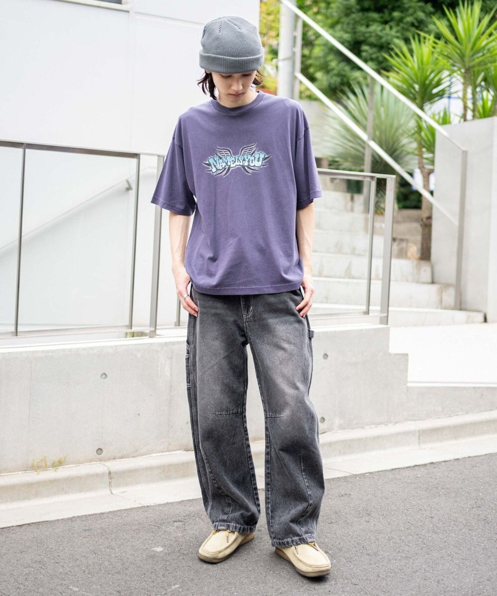 WEGO 【ユニセックス着用ITEM】イージーバレルレッグペインターパンツ 