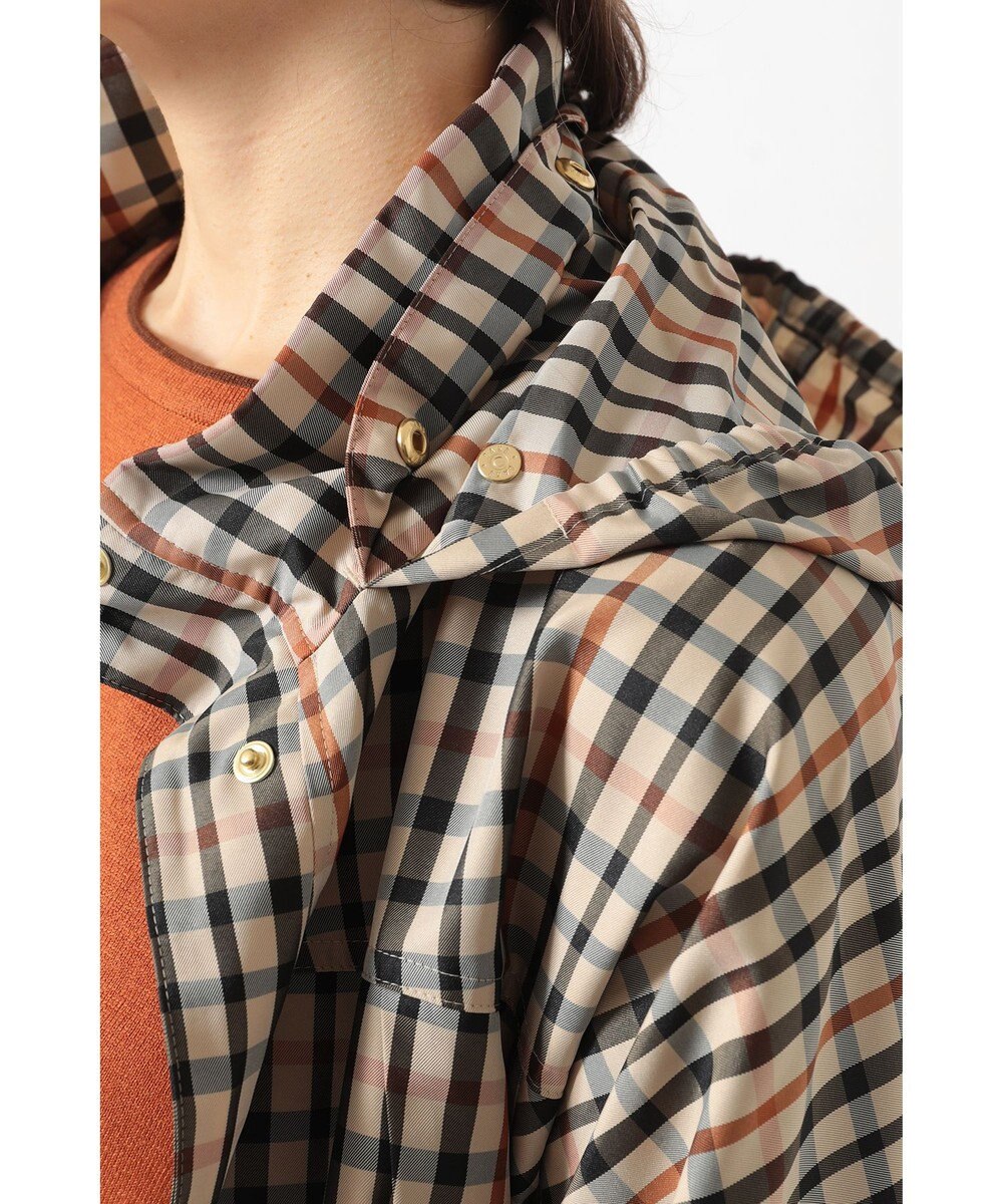 DAKS ハウスチェック ドローストリングブルゾン 